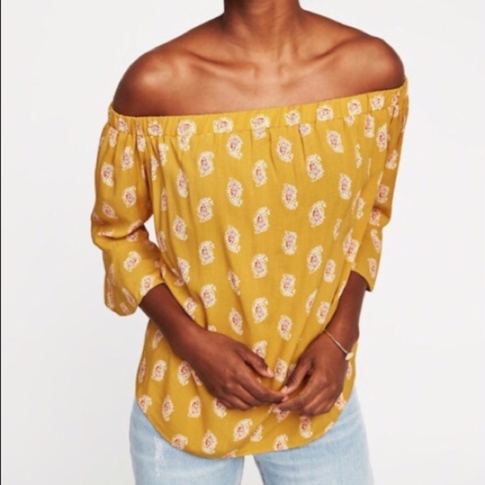 Old Navy Boho Off Shoulder Swing Top NWT